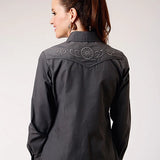 Roper 1902 Broadcloth (Grey) - Women's Western Shirt