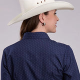 Roper 2895 Diamond Dots (Navy) - Women's Western Shirt