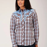 Roper 1634 Fancy Applique (Blue) - Women's Western Shirt
