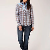 Roper 1634 Fancy Applique (Blue) - Women's Western Shirt