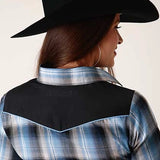 Roper 819 Fancy Applique (Blue) - Women's Western Shirt