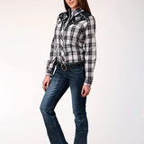 Roper 1881 Fancy Applique (Black) - Women's Western Shirt