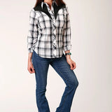 Roper 1505 Fancy Applique (Black) - Women's Western Shirt