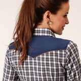 Roper 1709 Small Plaid (Blue) - Women's Western Shirt