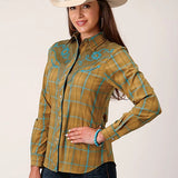 Roper 1714 Fancy Applique (Butterscotch) - Women's Western Shirt