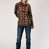 Roper 1205 Fancy Applique (Brown) - Women's Western Shirt
