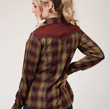 Roper 1205 Fancy Applique (Brown) - Women's Western Shirt