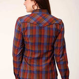 Roper 825 Fancy Yoke Windowpane (Red) - Women's Western Shirt