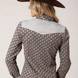 Roper 1199 Teardrop Print (Grey) - Women's Western Shirt