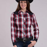 Roper 2901 Black Plaid (Red) - Women's Western Shirt