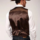 Roper Classic Suede Leather (Brown) - Men's Vest