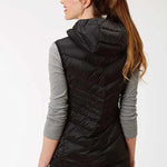 Roper Hooded Chevron Quilted Down Vest (Black) - Women's Vest - Hatcountry