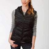 Roper Hooded Chevron Quilted Down Vest (Black) - Women's Vest - Hatcountry