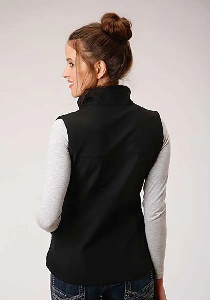 Roper Softshell Vest with Fleece Lining (Black) - Women's Vest - Hatcountry