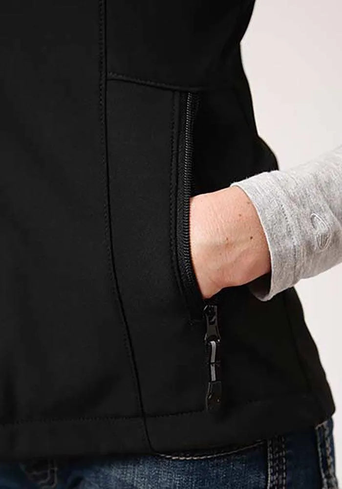 Roper Softshell Vest with Fleece Lining (Black) - Women's Vest - Hatcountry