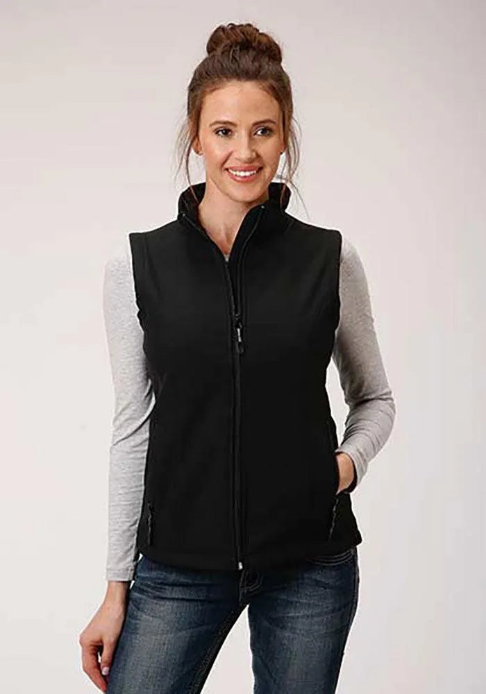 Roper Softshell Vest with Fleece Lining (Black) - Women's Vest - Hatcountry