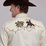 Roper 3102 Embroidery (Cream) - Men's Western Shirt