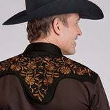 Roper 2260 Old West Embroidery (Brown) - Men's Western Shirt