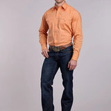 Roper 2924 Solid Poplin (Orange) - Men's Western Shirt
