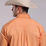Roper 2924 Solid Poplin (Orange) - Men's Western Shirt