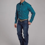 Roper 2221 Solid (Teal) - Men's Western Shirt