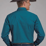 Roper 2221 Solid (Teal) - Men's Western Shirt