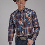 Roper 2176 Arrow Dobby (Brown) - Men's Western Shirt