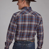 Roper 2176 Arrow Dobby (Brown) - Men's Western Shirt
