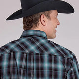 Roper 2606 Diamond Dobby (Blue) - Men's Western Shirt