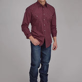 Roper 2174 Arrow Print (Red) - Men's Western Shirt