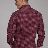 Roper 2174 Arrow Print (Red) - Men's Western Shirt