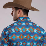 Roper 2835 Serape Stripe (Blue) - Men's Western Shirt