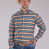 Roper 2465 Mini Aztec Stripe (Multi) - Men's Western Shirt