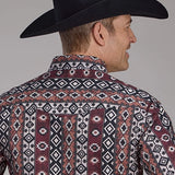 Roper 2178 Winter Aztec Print (Red) - Men's Western Shirt