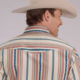 Roper 2469 Southwest Stripe (Tan) - Men's Western Shirt