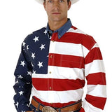 Roper Pieced Stars & Stripes (Multi) - Men's Western Shirt
