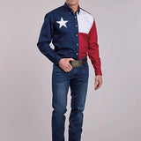Roper Pieced Texas Flag (Multi) - Men's Western Shirt