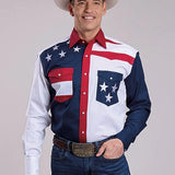Roper 9503 Colorblock Americana (Multi) - Men's Western Shirt
