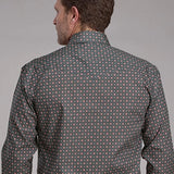 Roper 2243 Garnet Foulard (Grey) - Men's Western Shirt