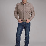 Roper 2250 Stretch Foulard (Wine) - Men's Western Shirt