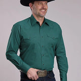 Roper 3241 Jade Lattice (Green) - Men's Western Shirt
