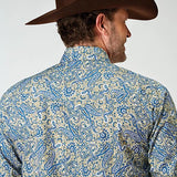 Roper 1933 Delft Paisley (Blue) - Men's Western Shirt