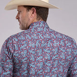 Roper 2880 Bandana Paisley (Red) - Men's Western Shirt