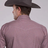 Roper 2882 Tile Foulard (Red) - Men's Western Shirt