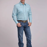 Roper 2893 Four Point Foulard (Teal) - Men's Western Shirt