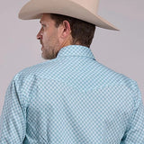 Roper 2893 Four Point Foulard (Teal) - Men's Western Shirt