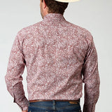 Roper 1944 Stretch Paisley (Red) - Men's Western Shirt