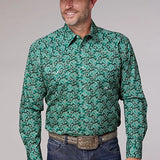 Roper 2018 Paisley (Jade) - Men's Western Shirt