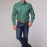 Roper 2018 Paisley (Jade) - Men's Western Shirt