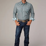 Roper 2019 Silver Spring Foulard (Grey) - Men's Western Shirt